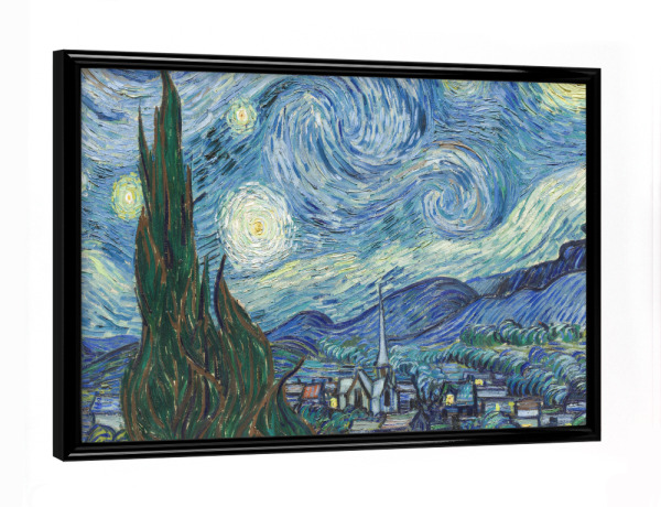 Poster mit schwarzem Rahmen "Sternennacht Van Gogh's Traum" artboxONE - Natur,Floral,Abstrakt