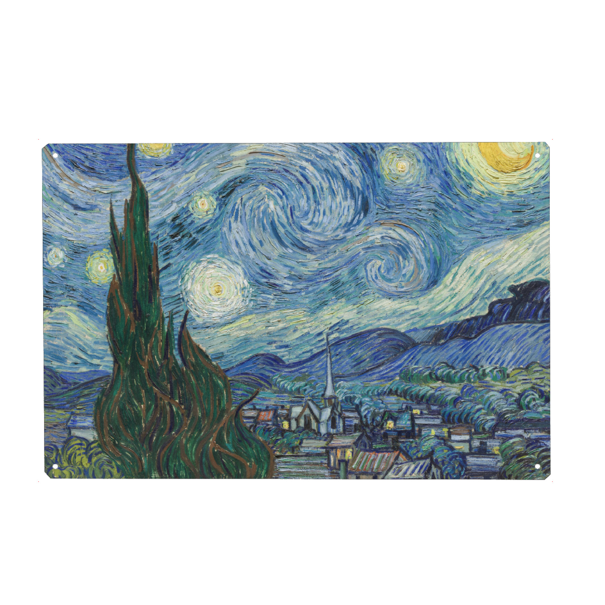 Holzbild "Sternennacht Van Gogh's Traum" artboxONE - Natur,Floral,Abstrakt