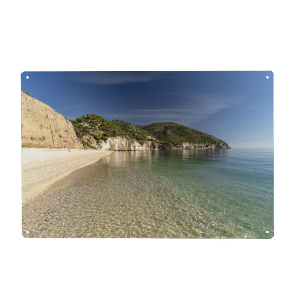 Holzbild "Strand von Mattinata" artboxONE - Reise / Strand und Meer