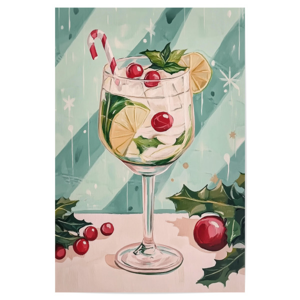 Poster "Festival-Cocktail" artboxONE - Essen & Trinken,Abstrakt,Weihnachten,Essen & Trinken / Alkohol,Festivals