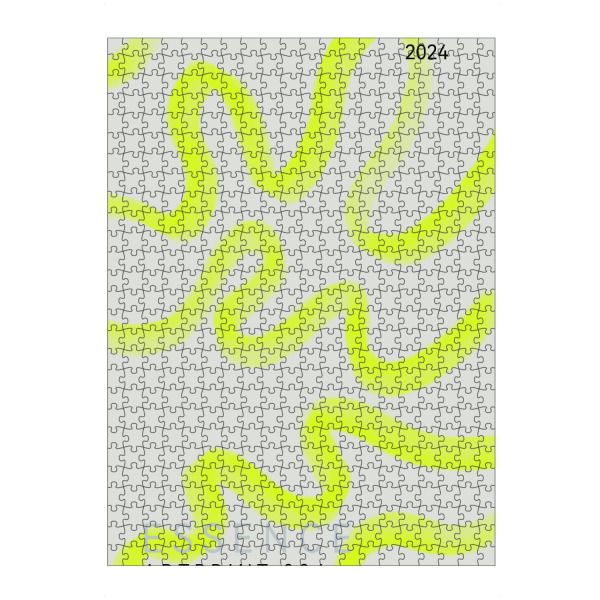 Puzzle Ravensburger "Wesen" artboxONE - Abstrakt - Fluo,Minimalistisch,Modern - Bild fluo
