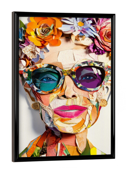 Poster mit schwarzem Rahmen "Goldene Jahre, kräftige Farben" artboxONE - Natur,Floral,Fashion,Für Mama