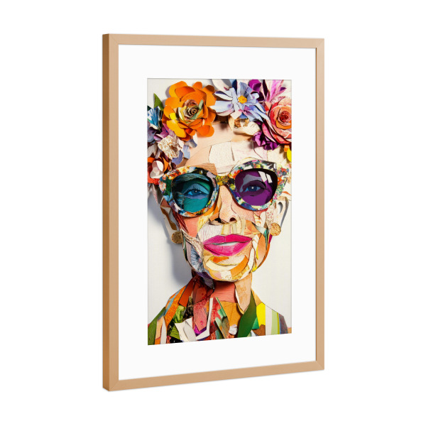 Poster mit Rahmen Kupfer "Goldene Jahre, kräftige Farben" artboxONE - Natur,Floral,Fashion,Für Mama