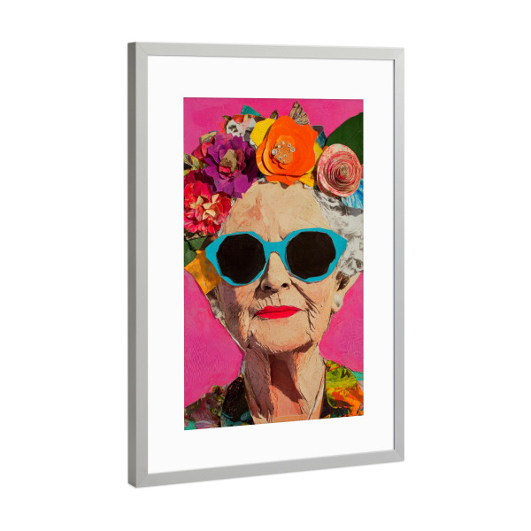 Poster mit Rahmen Silber "Age of Radiance" artboxONE - Floral,Menschen,Fashion,Für Mama