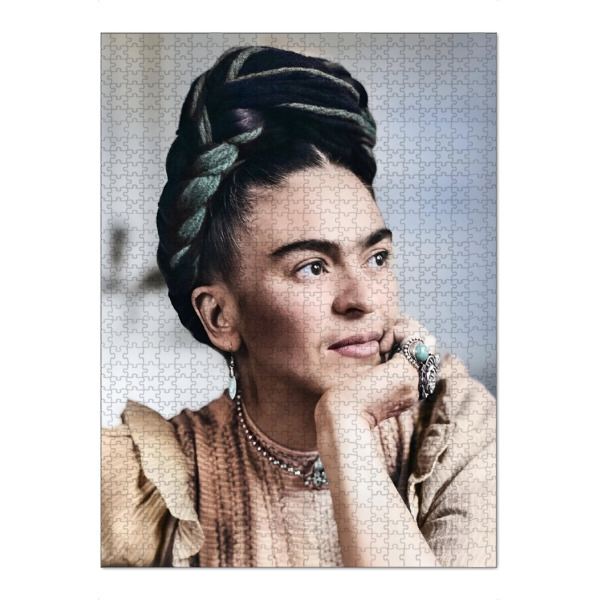 Puzzle Ravensburger "Frida Ikonische Schönheit" artboxONE - Floral,Menschen,Fashion