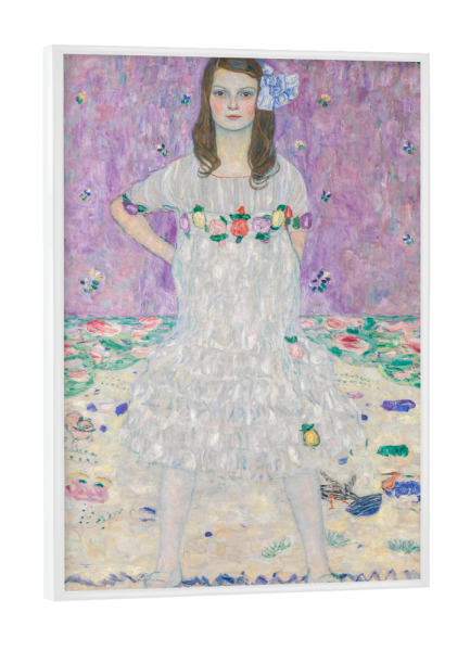 Poster mit weißem Rahmen "Gustav Klimt, Mäda Primavesi" artboxONE - Floral,Für Kinder,Menschen