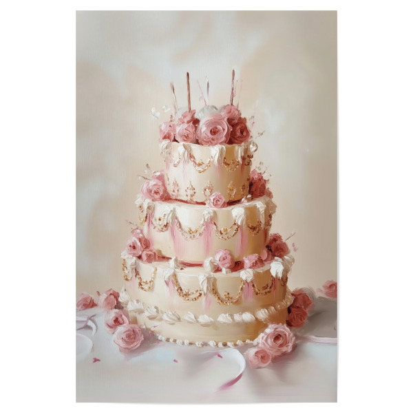 Poster 30x20 cm "Aurora-Kuchen" artboxONE - Floral,Essen & Trinken,Comic,Fiktion,Festivals