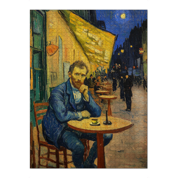 Puzzle Ravensburger "Caféterrasse mit van Gogh" artboxONE - Essen & Trinken,Abstrakt,Menschen
