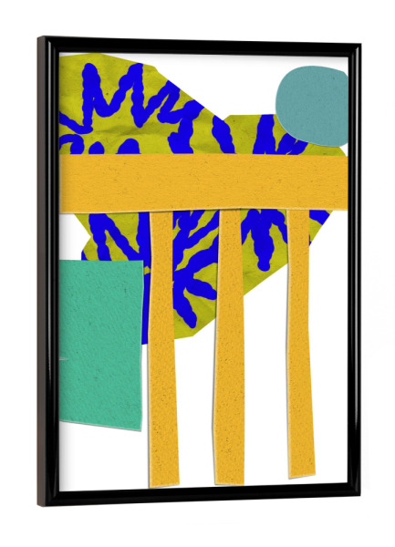 Poster mit schwarzem Rahmen "Vibrant geometric shapes" artboxONE - Abstrakt,Geometrie