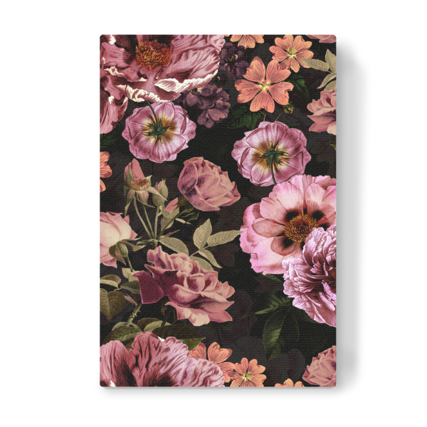 Leinwandbild "Vintage Dark Midnight Garden" artboxONE - Natur,Floral,Für Mama