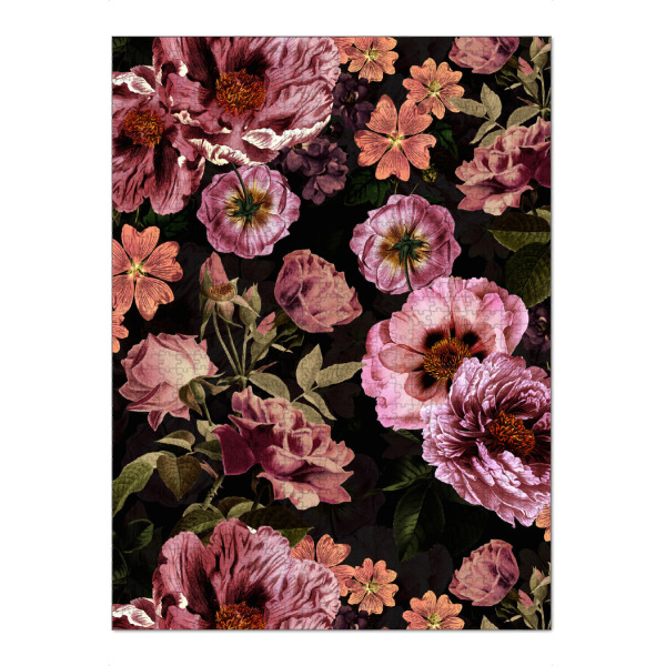 Puzzle Ravensburger "Vintage Dark Midnight Garden" artboxONE - Natur,Floral,Für Mama