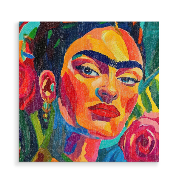 Holzbild "Von der Natur gekrönt" artboxONE - Floral,Menschen,Fashion,Für Mama