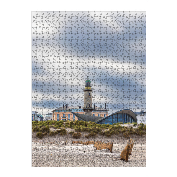 Puzzle Ravensburger "Teepott und Leuchtturm" artboxONE - Reise,Architektur