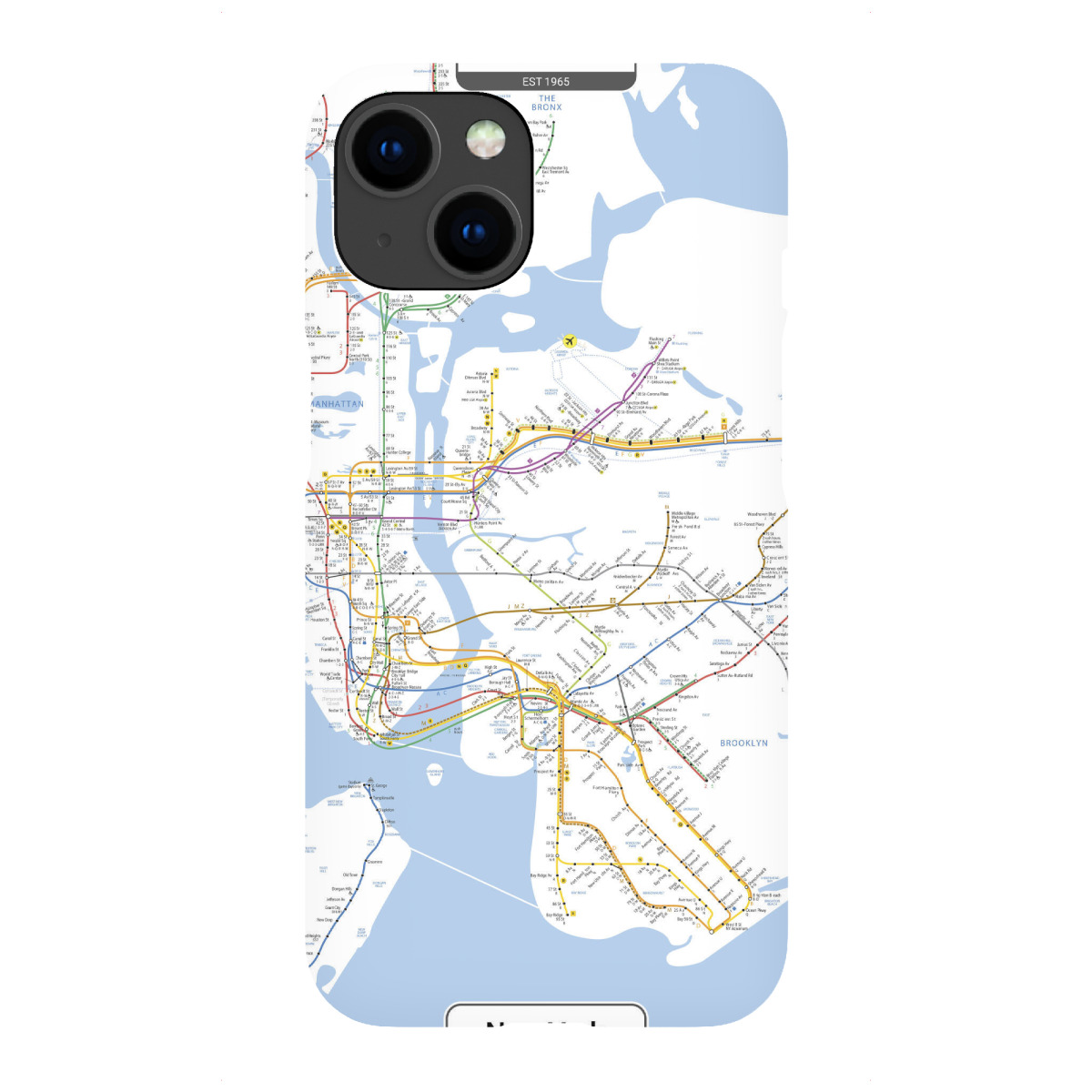 iPhone "U-Bahn – New York" Premium-Case Handyhülle artboxONE