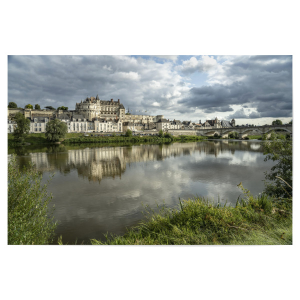 Poster "Loire und Amboise" artboxONE - Städte - Loire,Schloss amboise,Amboise,Frankreich