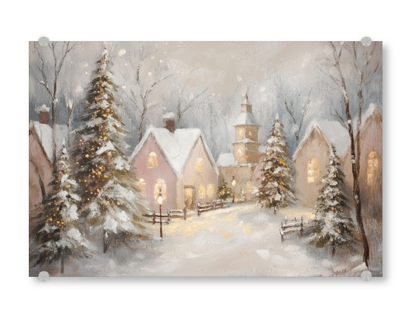 Acrylglasbild "Weihnachtsdorf im Winter" artboxONE - Für Kinder,Architektur,Weihnachten,Festivals