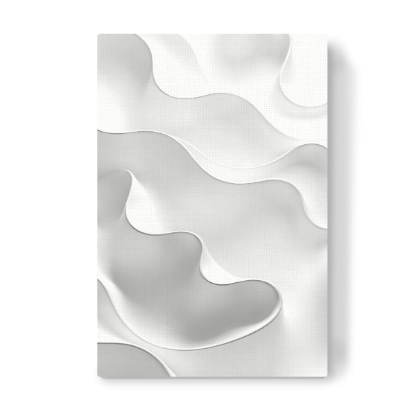 Leinwandbild "Milchige Wellen" artboxONE - Abstrakt - Wellen,Abstrakt,Schwarz,Weiß,Monochrom,Minimal,Ruhig,Eklektisch,Boho,Modern