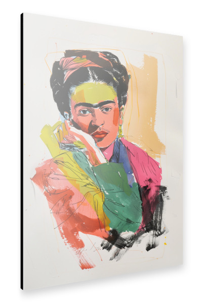 Alu-Dibond "Kreative popart Kahlo" 30x20 cm artboxONE