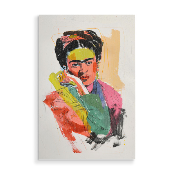 Holzbild "Kreative popart Kahlo" artboxONE - Abstrakt,Menschen,Fashion