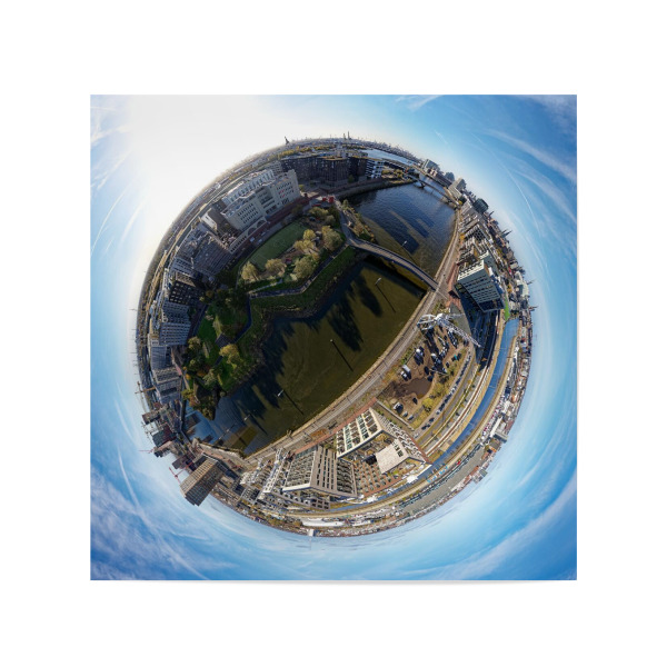 Poster 20x20 cm "Hamburg-Hafencity - Baakenpark" artboxONE - Städte,Städte / Hamburg,Natur,Reise,Architektur