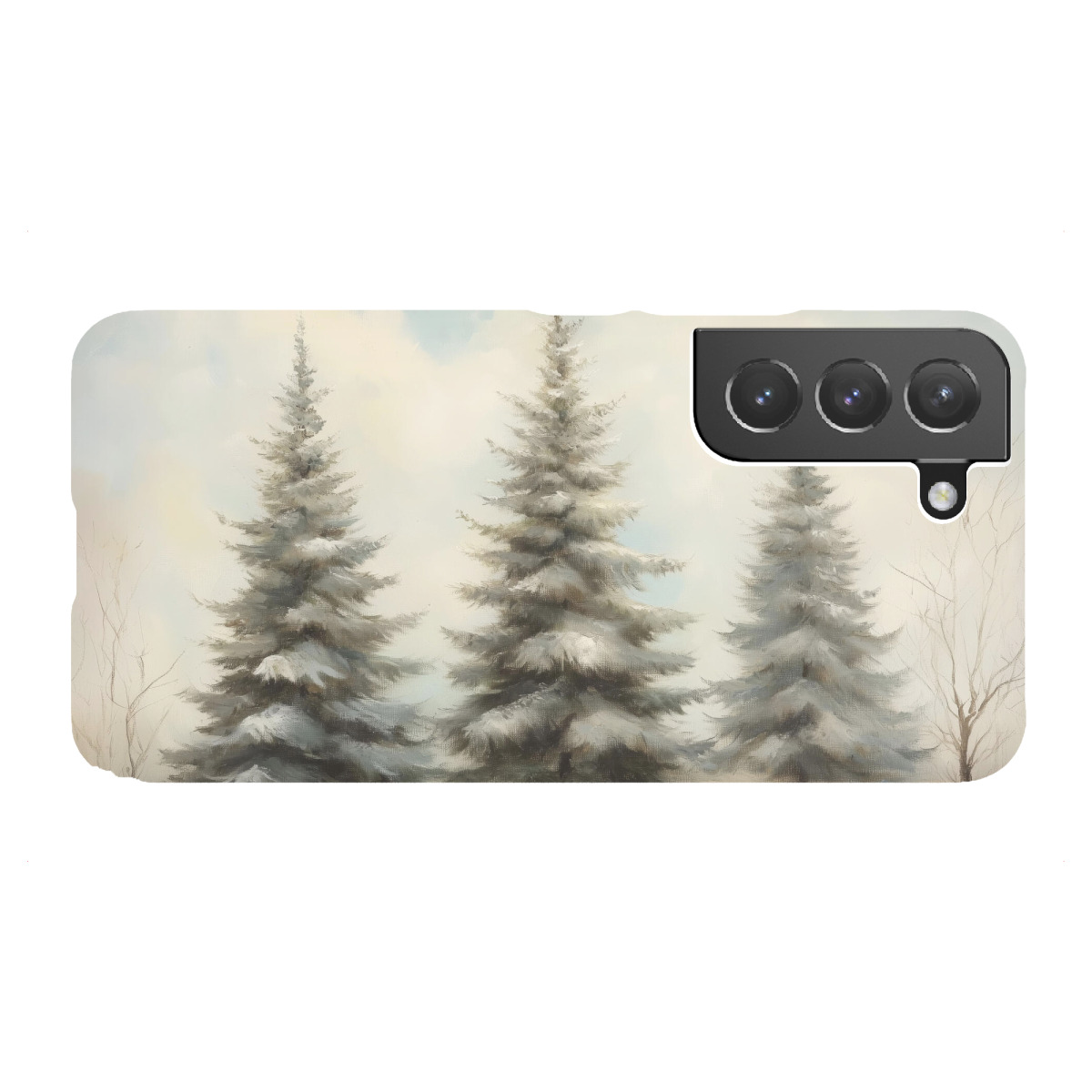 Samsung Galaxy "Schnee-Weihnachtsbäume" Premium-Case Handyhülle artboxONE