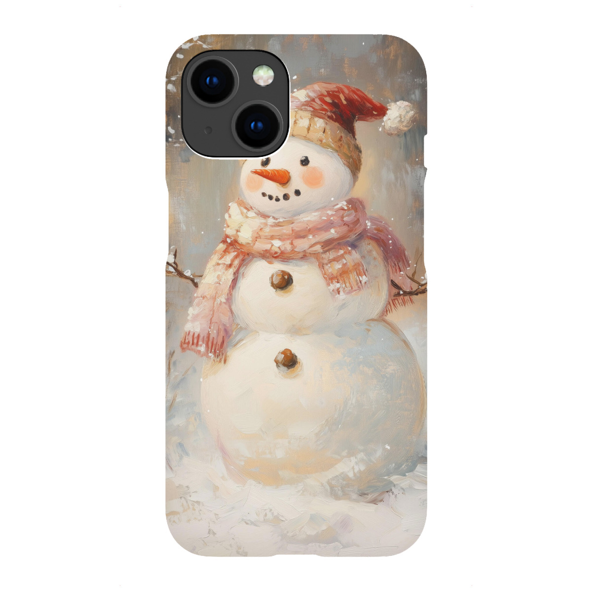 iPhone "Wintermütze Schneemann" Premium-Case Handyhülle artboxONE