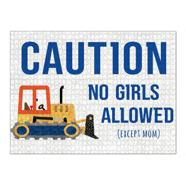 Puzzle Ravensburger "Vorsicht beim Bau" artboxONE - Für Kinder - Bau,Jungen,Keine mädchen erlaubt - Bild bau