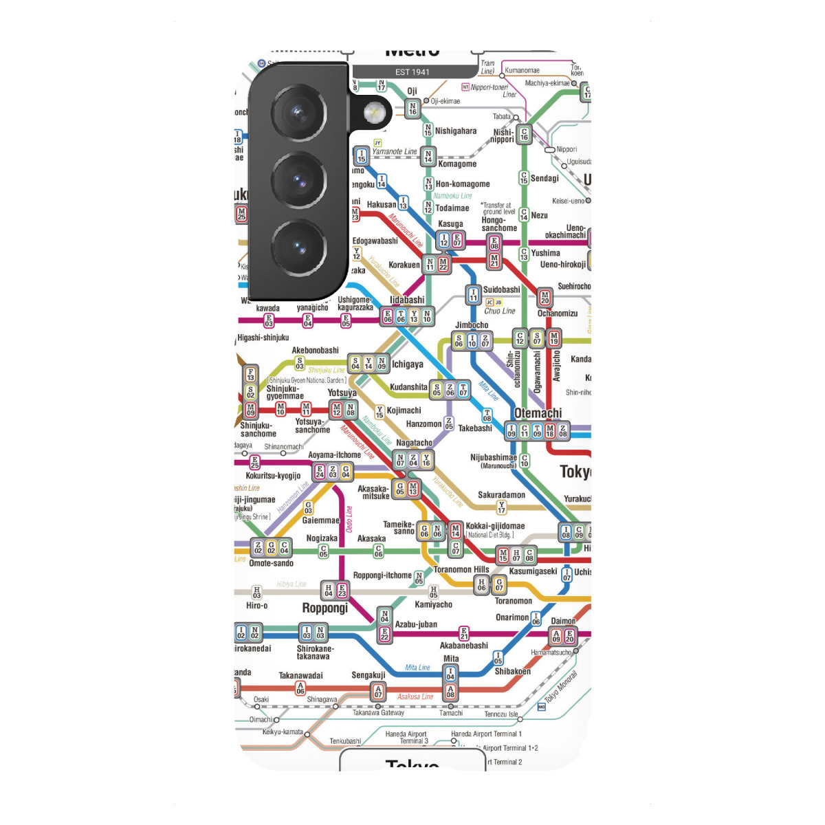 "U-Bahn – Tokio"für Samsung Galaxy - Premium-Case Handyhülle artboxONE