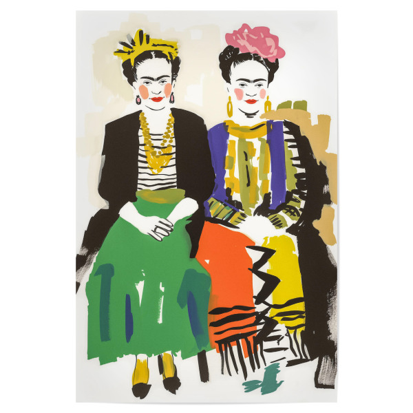 Poster 30x20 cm "Die zwei Fridas Selbstporträt" artboxONE - Floral,Abstrakt,Menschen