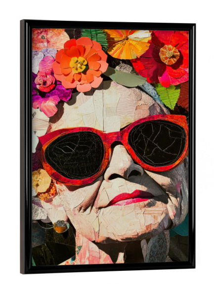 Poster mit schwarzem Rahmen "Fierce and Fabulous" artboxONE - Floral,Menschen,Fashion,Für Mama