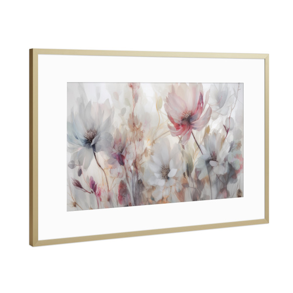 Poster mit Rahmen Gold "Ein weiterer magischer Garten" artboxONE - Natur,Floral - Blumen,Floral,Natur,Malerei