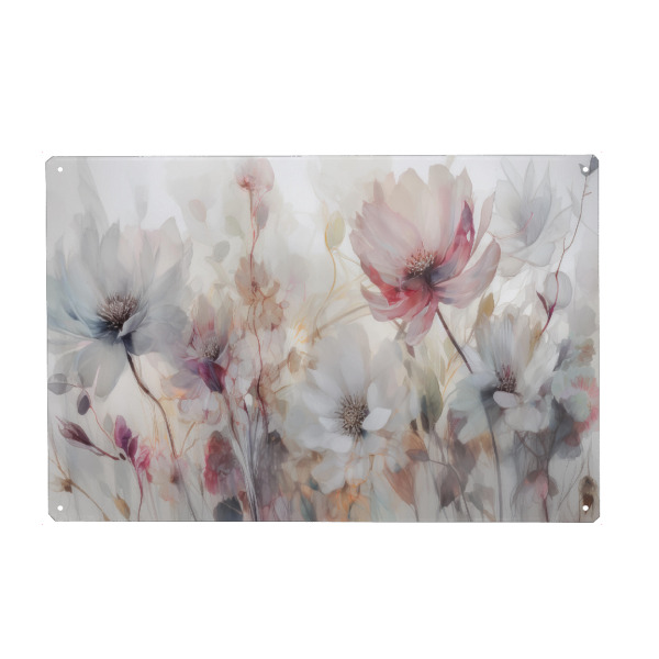 Metall Poster "Ein weiterer magischer Garten" artboxONE - Natur,Floral - Blumen,Floral,Natur,Malerei - Blechschild