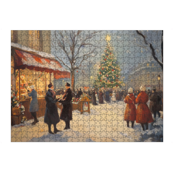 Puzzle Ravensburger "Weihnachten in Paris" artboxONE - Städte,Reise,Städte / Paris,Weihnachten,Festivals