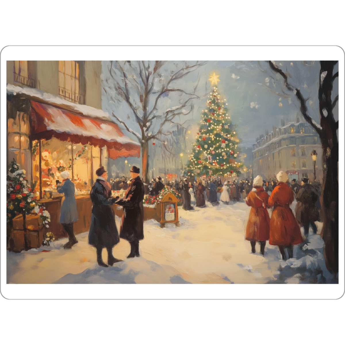 Tischset "Weihnachten in Paris" artboxONE - Städte,Reise,Städte / Paris,Weihnachten,Festivals