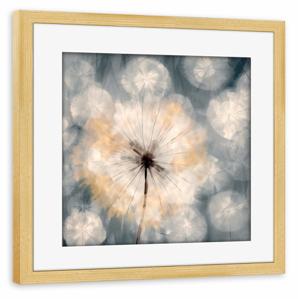 Poster mit Rahmen kiefer "Dandelion Vibes" artboxONE - Natur,Floral,Für Mama