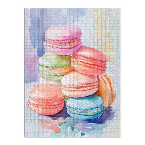 Puzzle Ravensburger "Bunte Macarons" artboxONE - Essen & Trinken,Weihnachten,Festivals