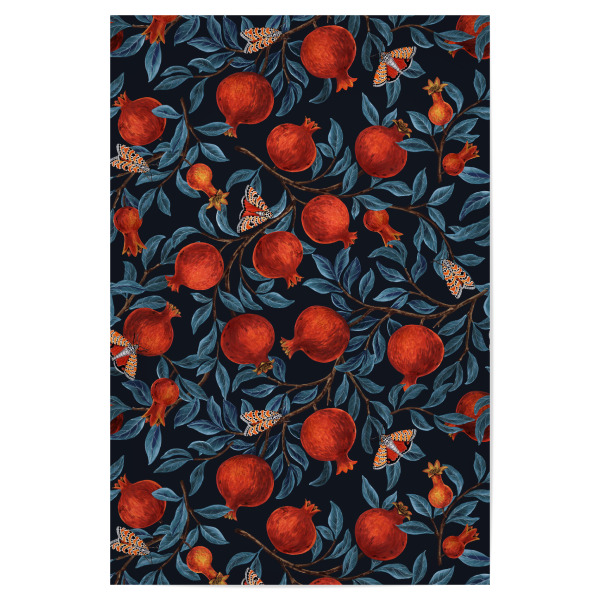 Poster 30x20 cm "Granatäpfel und Bella Motten" artboxONE - Essen & Trinken / Obst & Gemüse