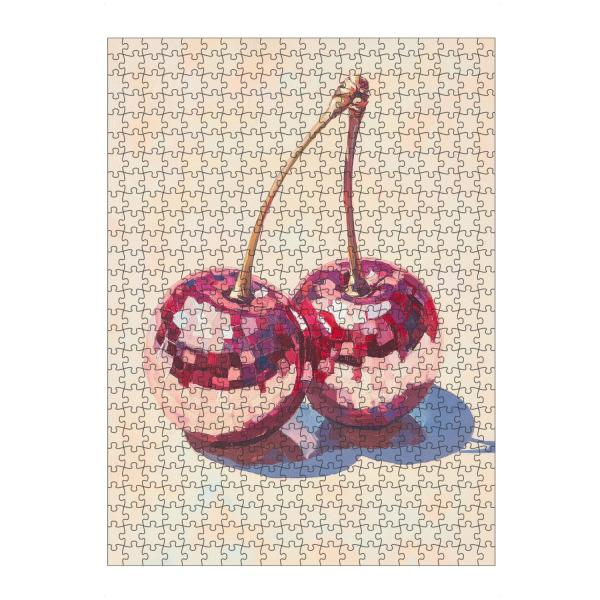 Puzzle Ravensburger "Kirschdiscokugeln" artboxONE - Essen & Trinken,Abstrakt,Geometrie,Essen & Trinken / Obst & Gemüse,Festivals