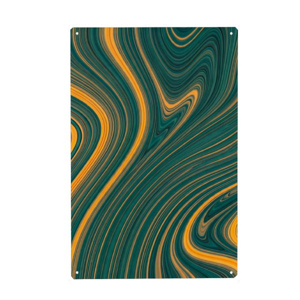 Metall Poster "Wirbel aus Sonnenschein" artboxONE - Marmor