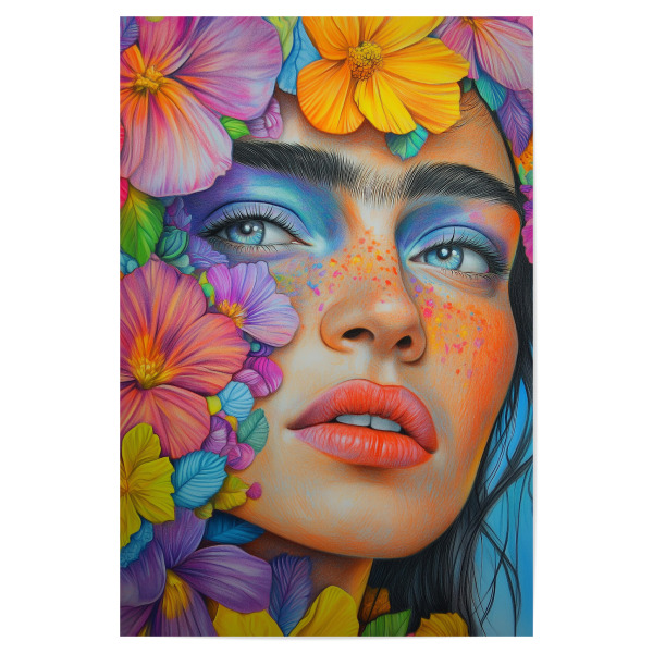 Poster 30x20 cm "Weibliche Pop-Eleganz" artboxONE - Natur,Floral,Menschen