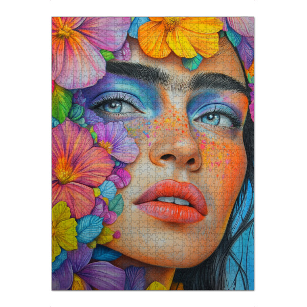 Puzzle Ravensburger "Weibliche Pop-Eleganz" artboxONE - Natur,Floral,Menschen