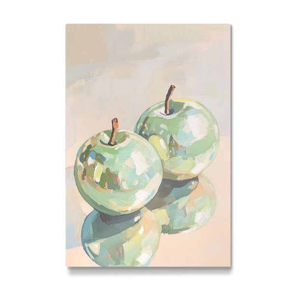 Galerie-Print "Metallisch grüne Äpfel" 30x20 cm artboxONE