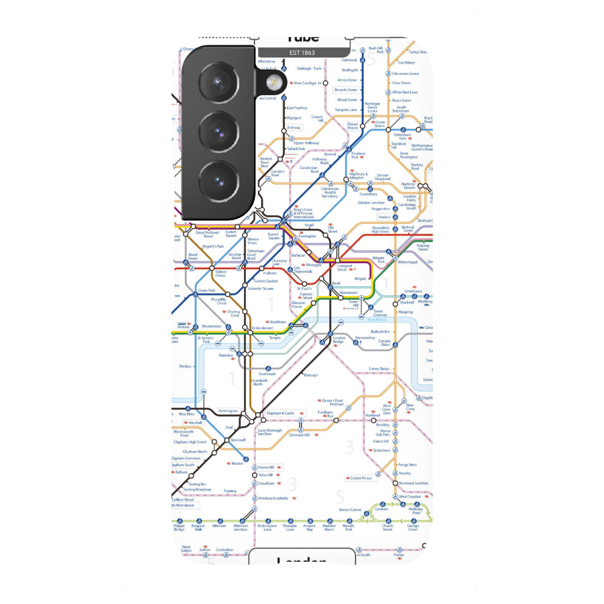 "U-Bahn – London"für Samsung Galaxy - Premium-Case Handyhülle artboxONE