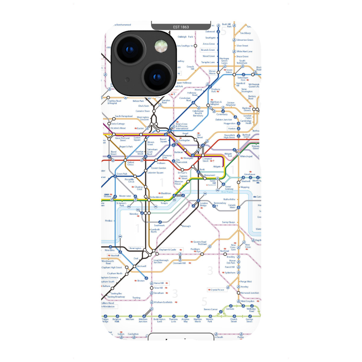 iPhone "U-Bahn – London" Premium-Case Handyhülle artboxONE