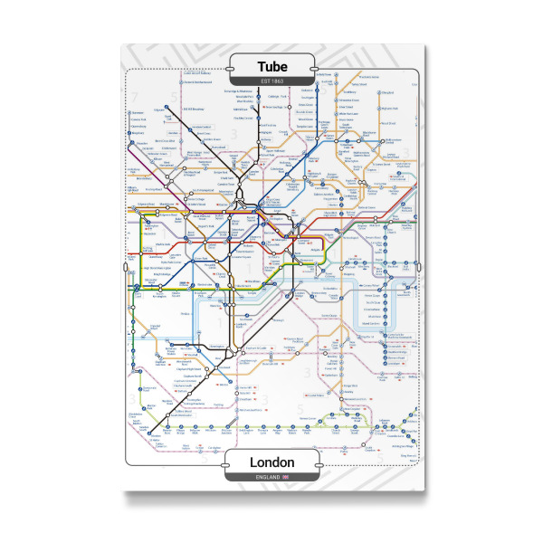 Galerie-Print "U-Bahn – London" 75x50 cm artboxONE