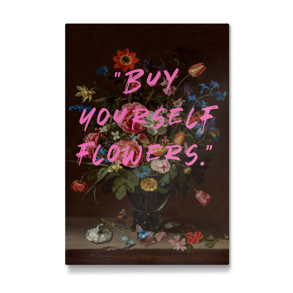 Galerie-Print "Buy yourself flowers" painting" 30x20 cm artboxONE