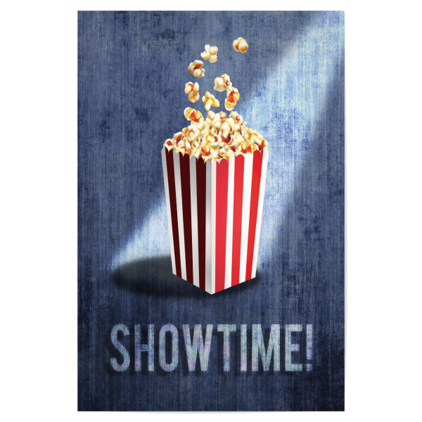 Poster "Show Time" artboxONE - Essen & Trinken,Menschen - Popcorn,Unterhaltung,Filme,Showtime