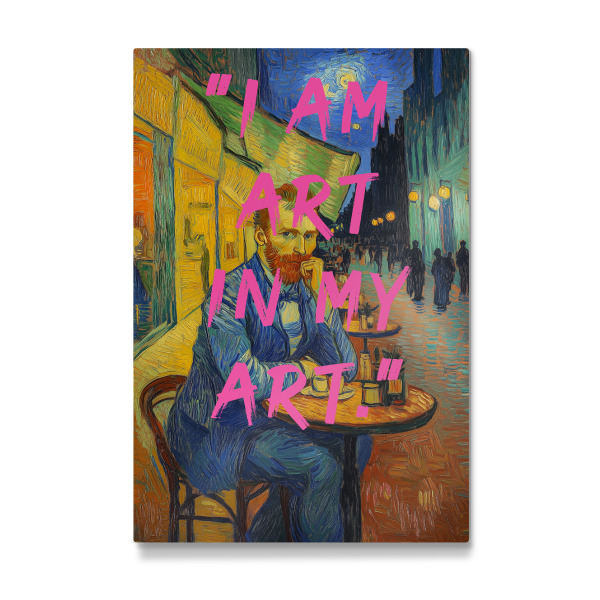 Galerie-Print "Van Gogh ich bin kunst" 75x50 cm artboxONE