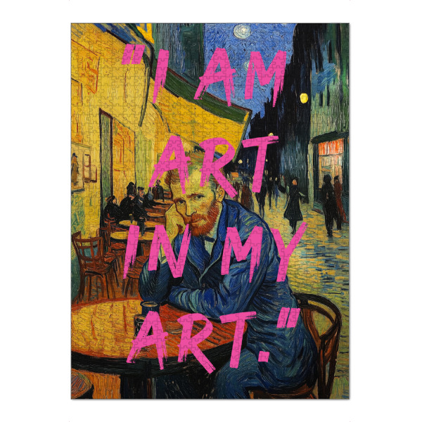 Puzzle Ravensburger "Vincent ich bin Kunst" artboxONE - Typografie,Essen & Trinken,Menschen