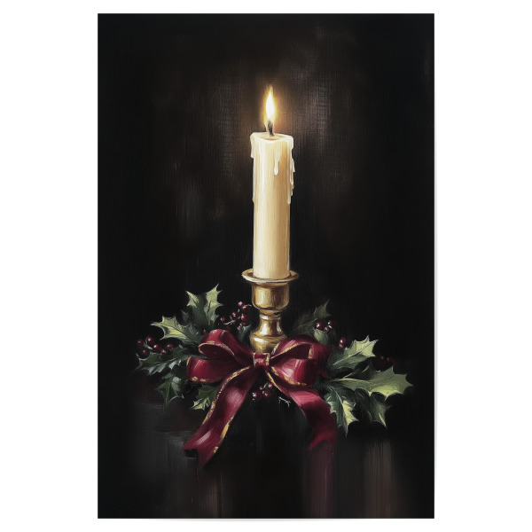 Poster 30x20 cm "Weihnachtskerze" artboxONE - Natur,Weihnachten,Festivals